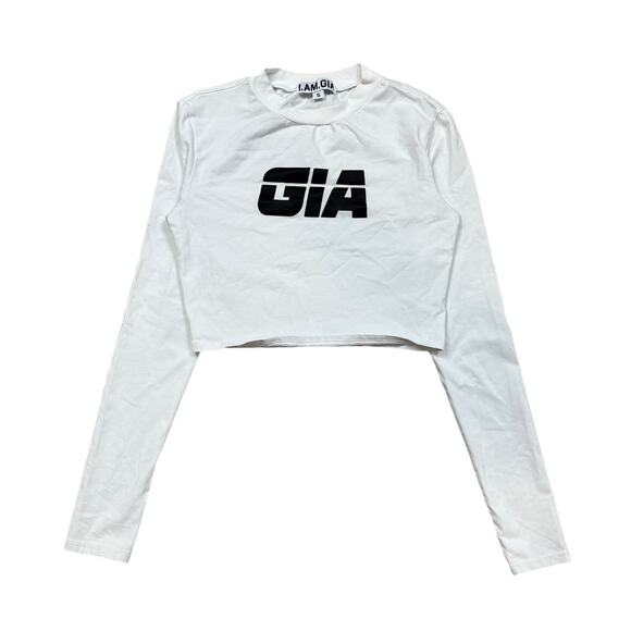 I.AM.GIA Ida Long Sleeve Crop Top Tee Shirt Women's Small - Picture 1 of 10
